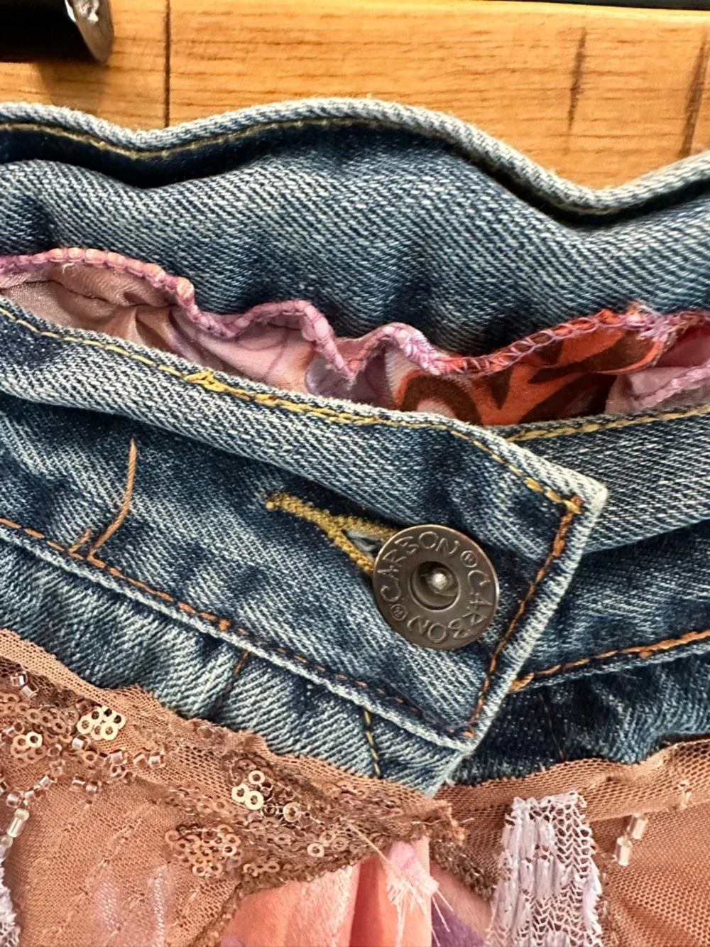 Custom Made Boho Denim Vest and Waist Wrap - Picture 9 of 16